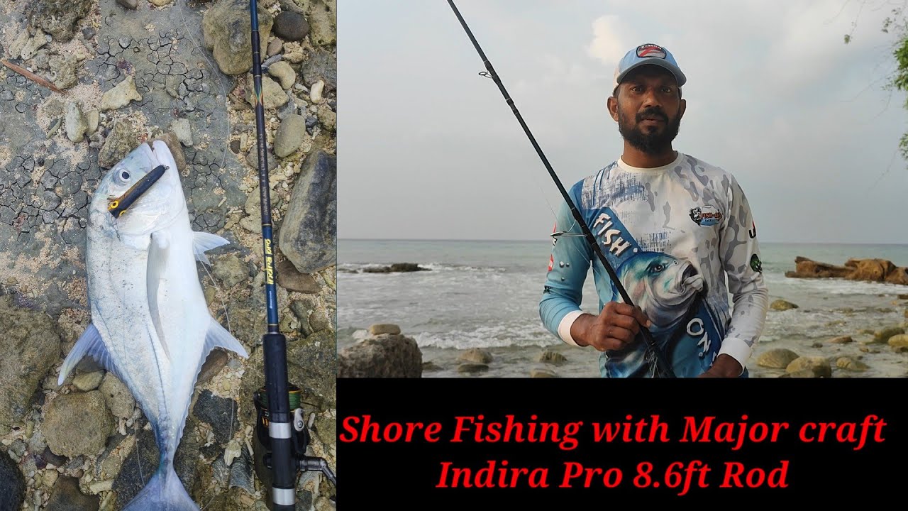 Shore Fishing with Major Craft Indra Pro 8.6 ft. fishing rod, one of the best spinning rod in market