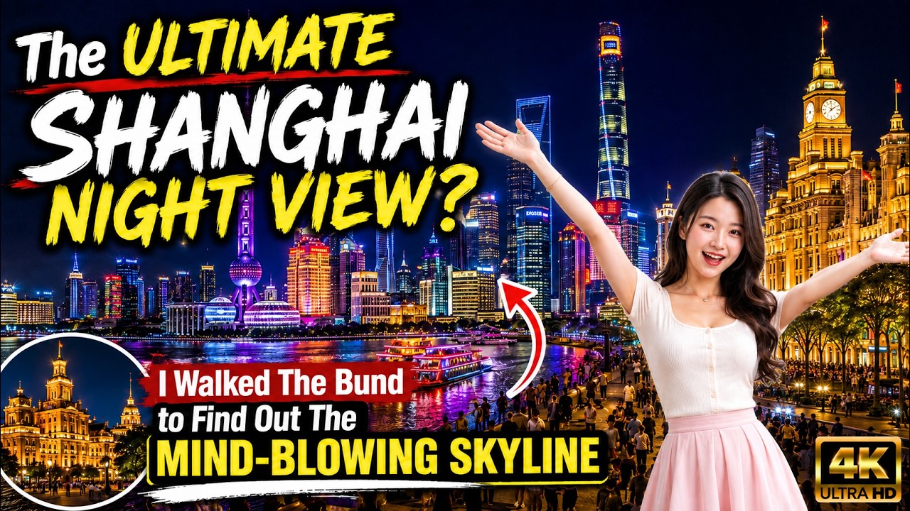 这才是上海夜景天花板！浦东未来感比浦西复古风一夜穿越百年 The Pinnacle of Shanghai's Night View Along The Bund