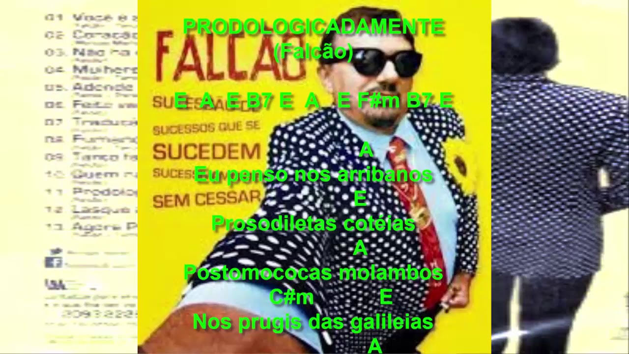 PRODOLOGICADAMENTE - Falcão (Cifras)