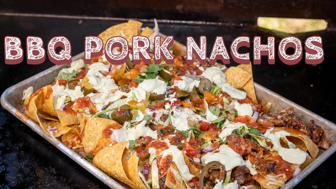 Leftover BBQ Pork Nachos on the Blackstone Griddle