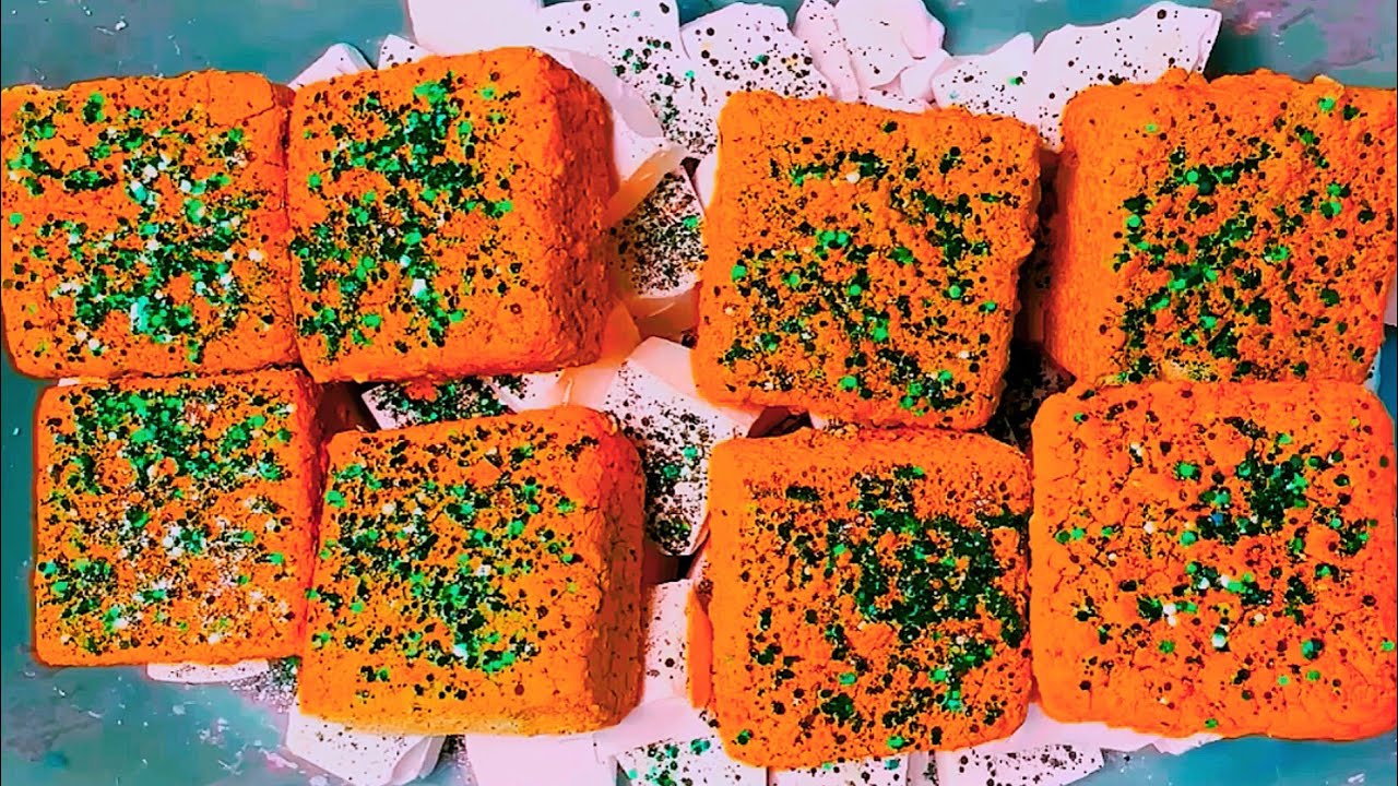 Dyed 💛 Pasted Blocks & White Chunks Crumbling ASMR edits @MaggieX_asmr (including Reversed Version)