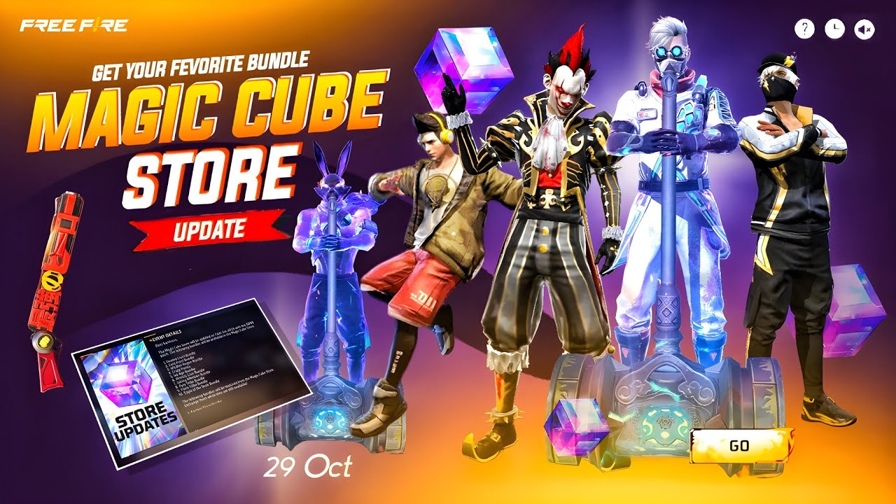 Ob51 💥 Magic Cube Store Update 🤯🥳| 29 october magic cube bundle | free fire new event | ff new event