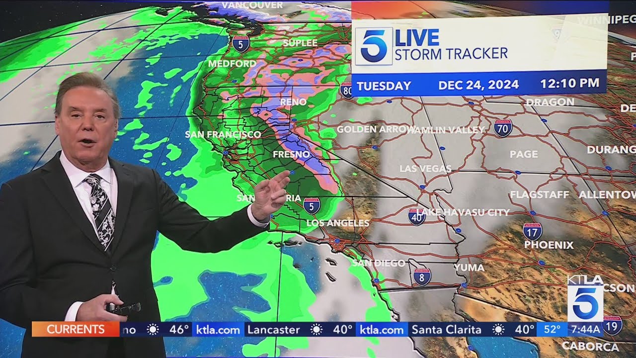 Here's when Christmas Eve rain is most likely arrive in SoCal