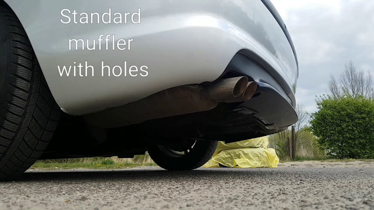 BMW E46 328i M52TUB28 standard muffler / standardowy tłumik końcowy vs Proex PROSERIES