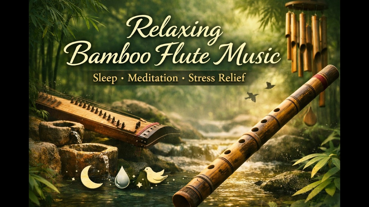 Bamboo Flute Sleep Music 🌿 Instrumental Meditation & Nature Sounds