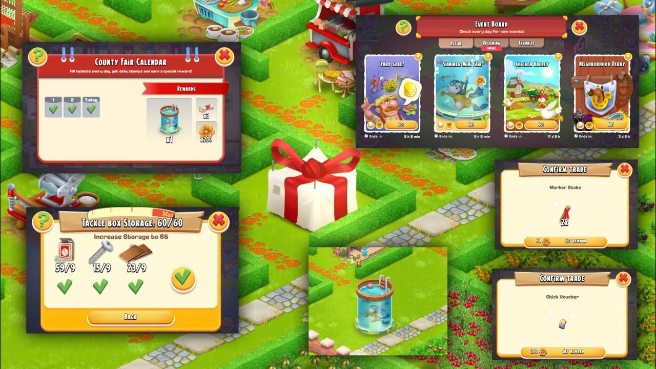 Hay Day Gameplay Level 76 | County Fair Event Reward,Tackle Box Upgrade, Open New Machine,Reward