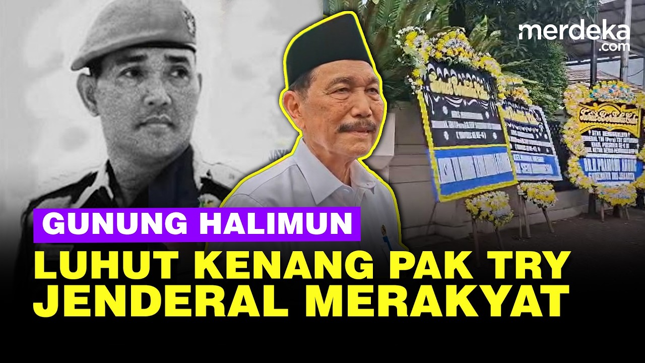 Luhut Kenang Sosok Mendiang Try Sutrisno, Jenderal TNI Merakyat Naik Gunung Halimun