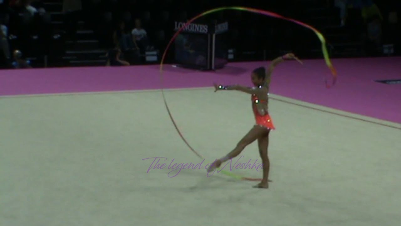 Aliya GARAYEVA (AZE) ribbon - 2011 Montpellier worlds AA