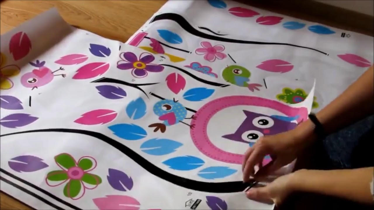 How to easy install removable wall sticker