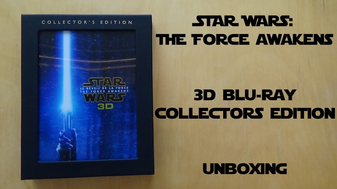 Star Wars: The Force Awakens 3D Blu-ray Collector's Edition Digibook Unboxing