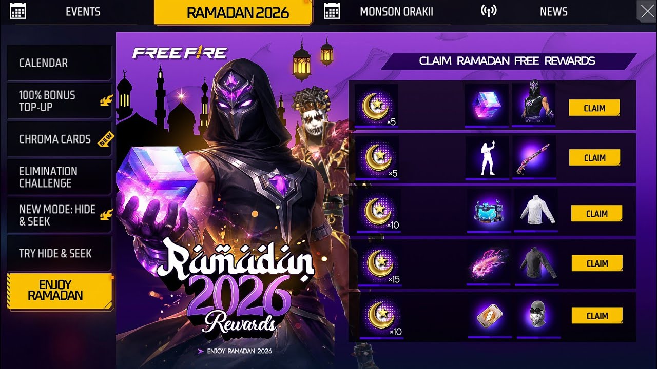 Ramadan Event Free Rewards🤯🔥| Free Magic Cube Event Return  | Free Fire New Event | FF New Event