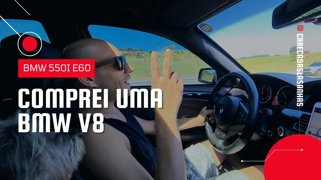 COMPREI UMA BMW E60 550i DE 367 CAVALOS
