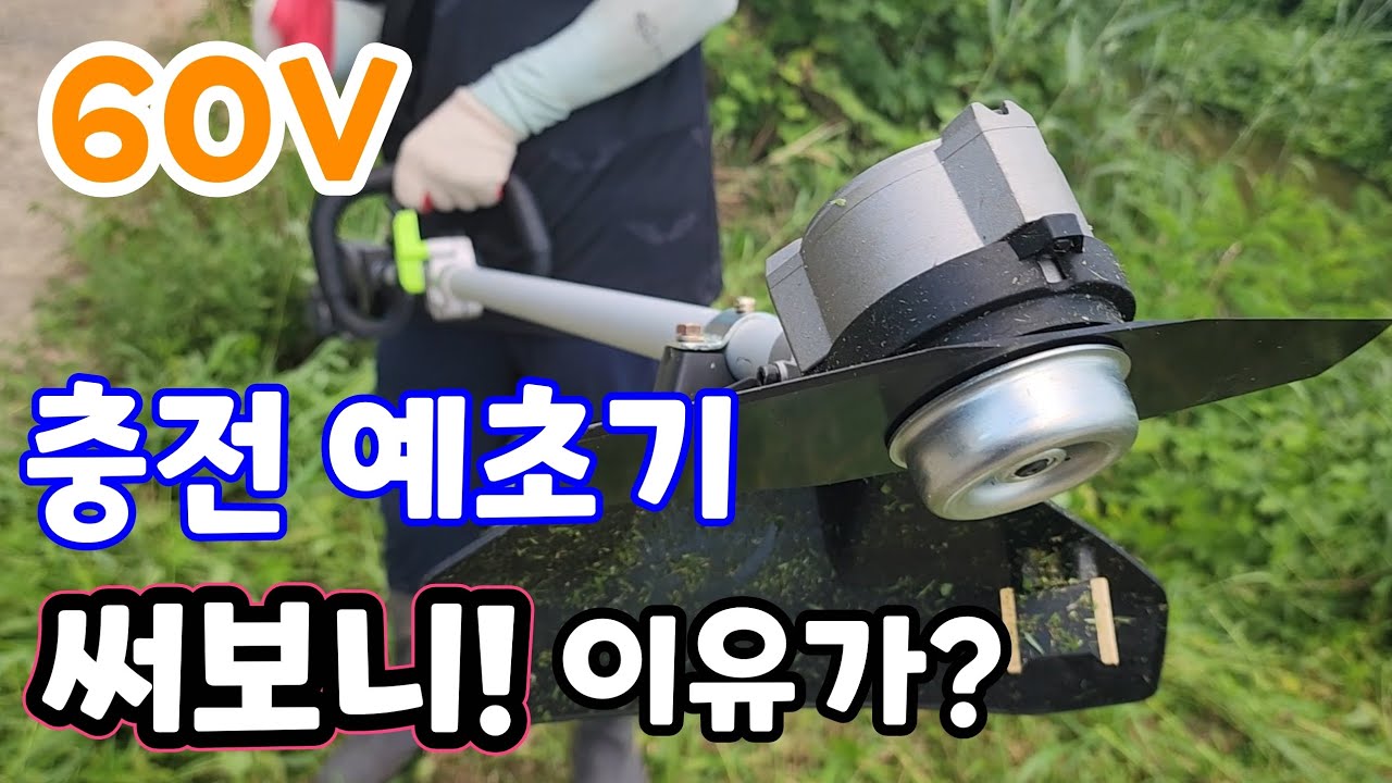 느낌이 다른 60V  충전 예초기! 이정도야? 진짜가 왔다