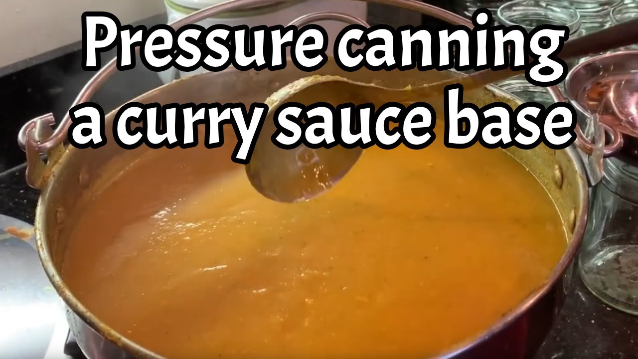 Pressure canning a curry sauce base: UK canner. #allotment #foodpreservation