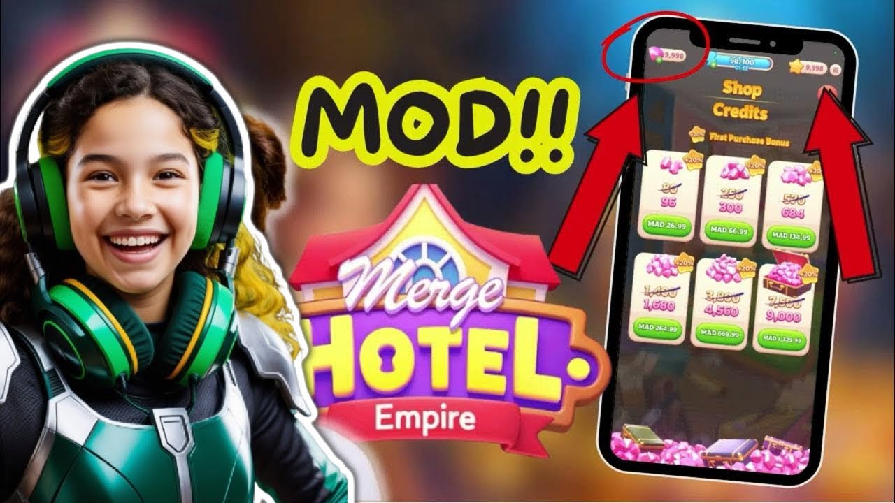 Merge Hotel Empire Hack ✅ How to Get 900K Free Gems & Energy in Merge Hotel (iOS & Android)