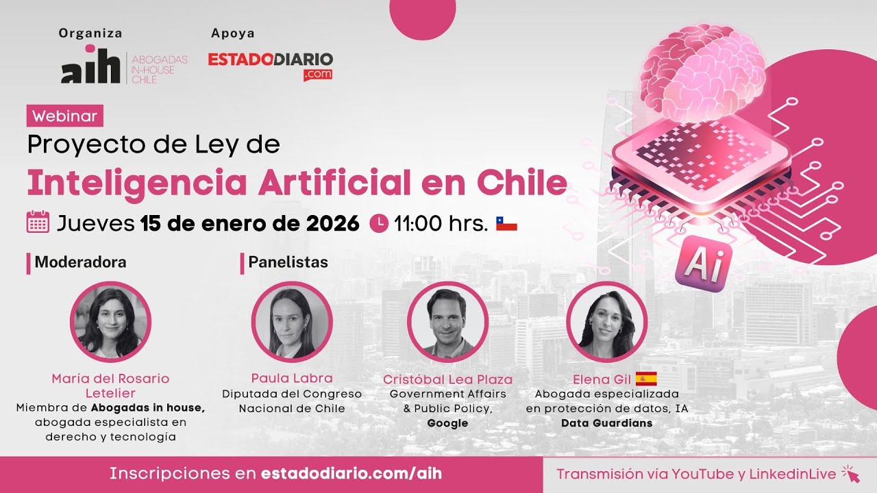 Webinar Proyecto de Ley de Inteligencia Artificial en Chile