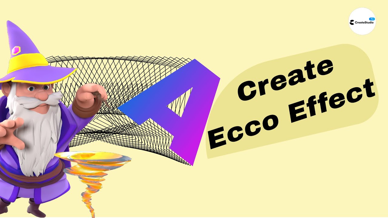 CreateStudio Pro - How to create an ecco effect?