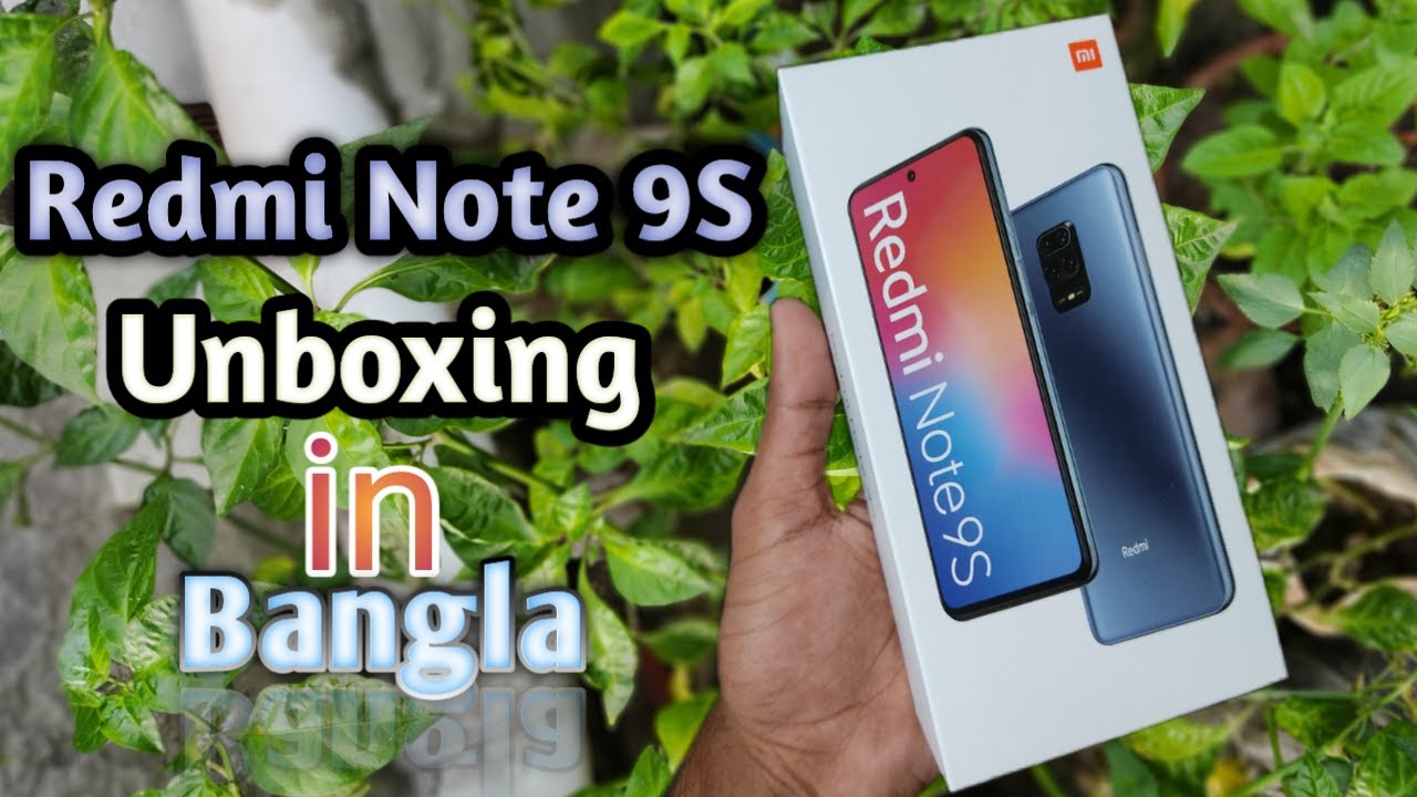 Redmi Note 9S Unboxing and first look ...