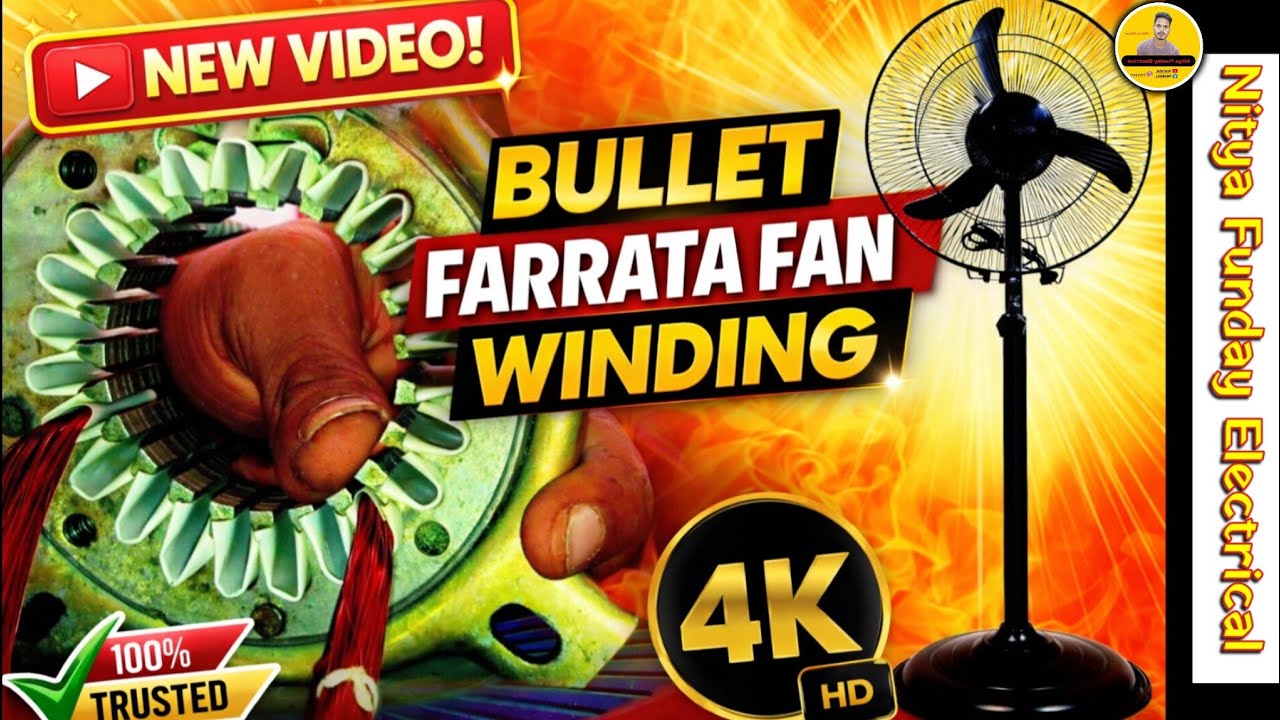 Bullet Farrata Fan Winding | Farrata Fan Winding Kaise Karen | Farata Fan Winding Data