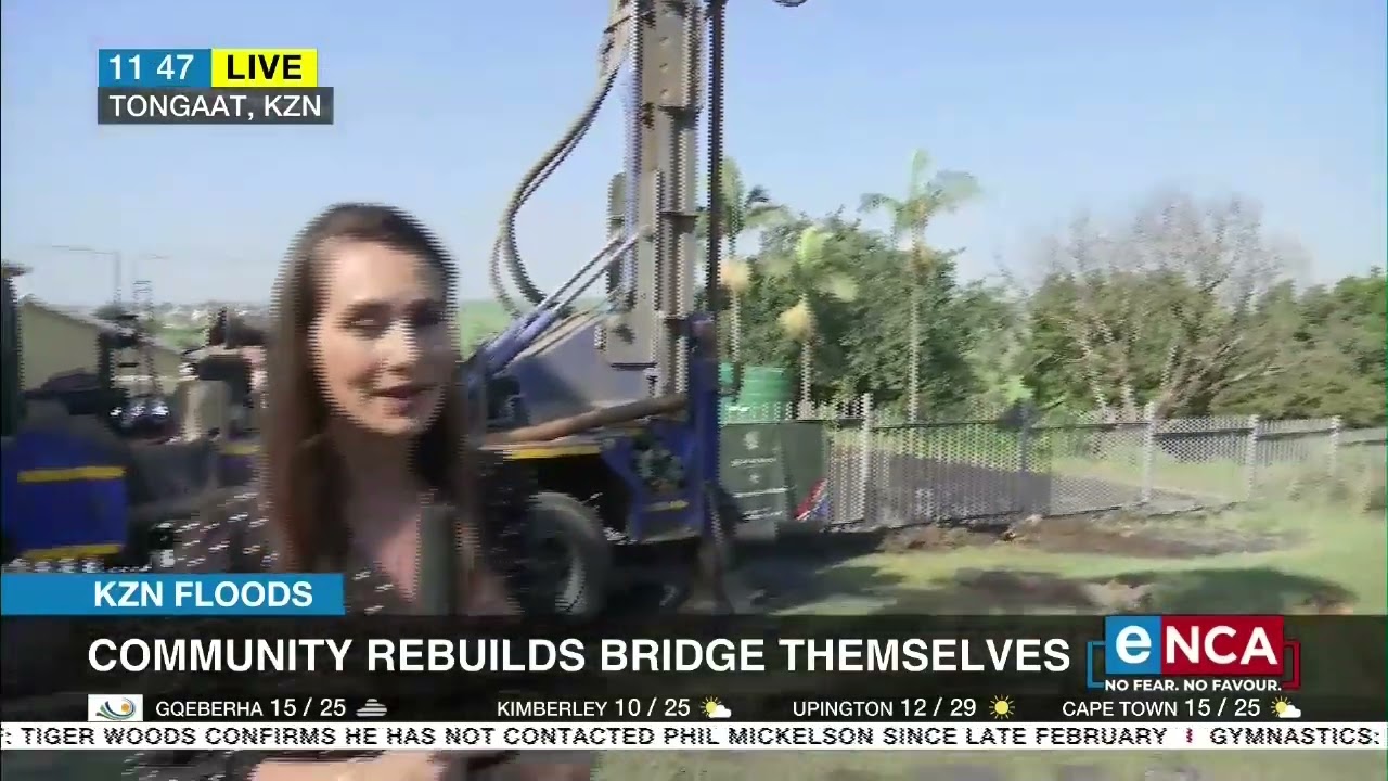 KZN Floods | Community rebuilds bridge themselves