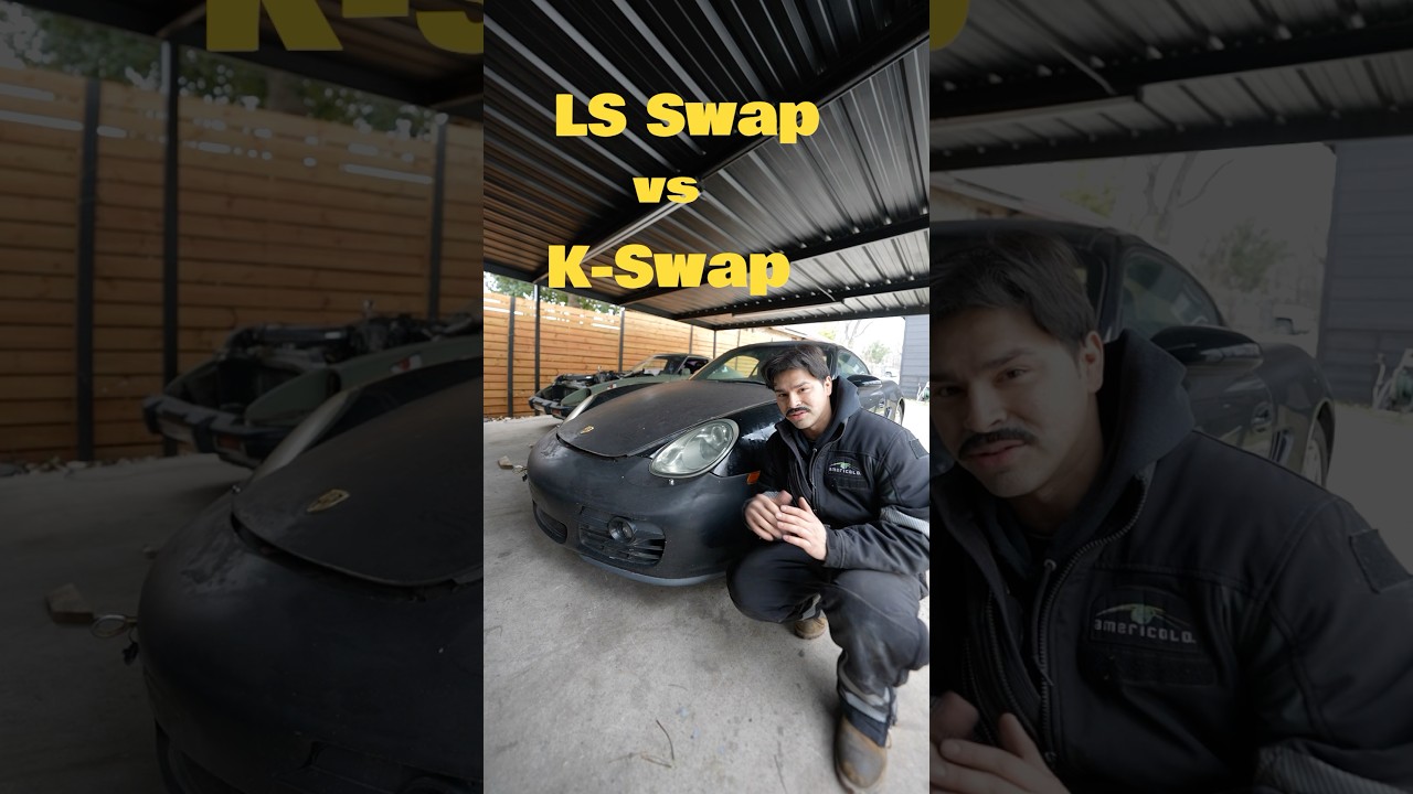 LS swap Vs K series on Porsche! #porsche #cayman #987