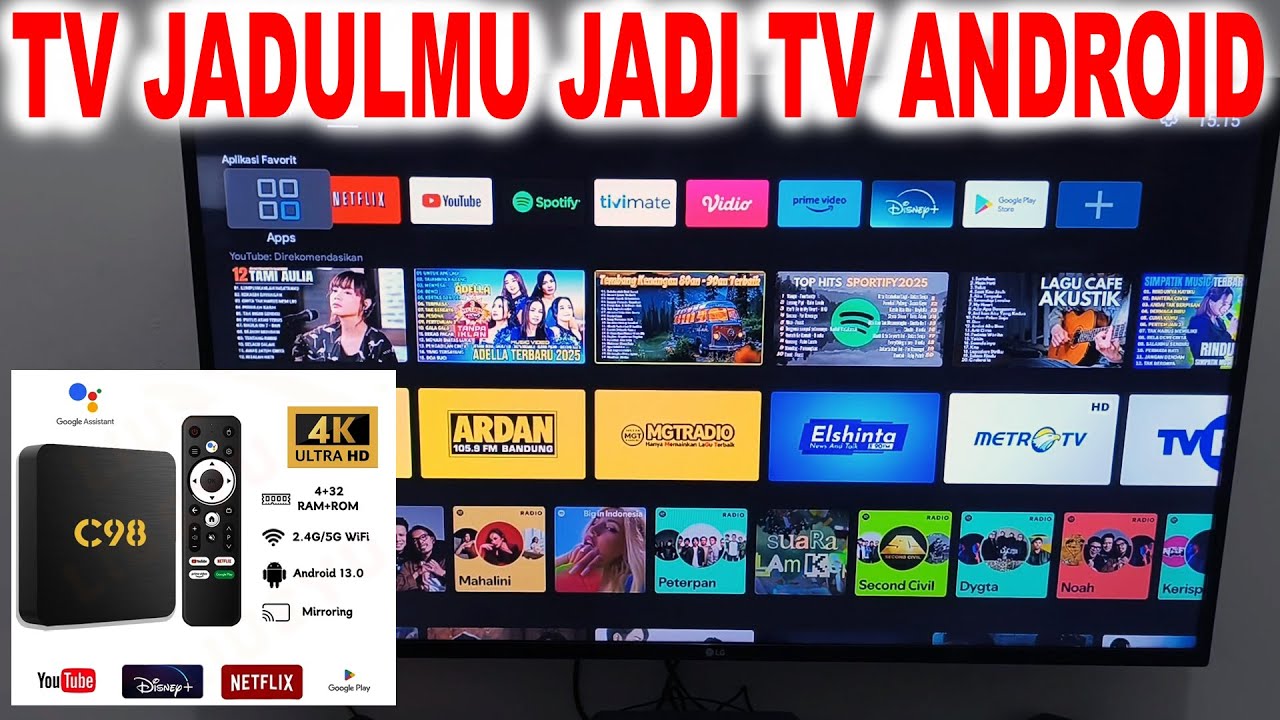 REVIEW JUJUR !!! ANDROID TV BOX C98
