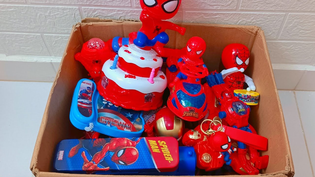 Fun Collection Of Spiderman, Iron Man, and Captain America Toys Review