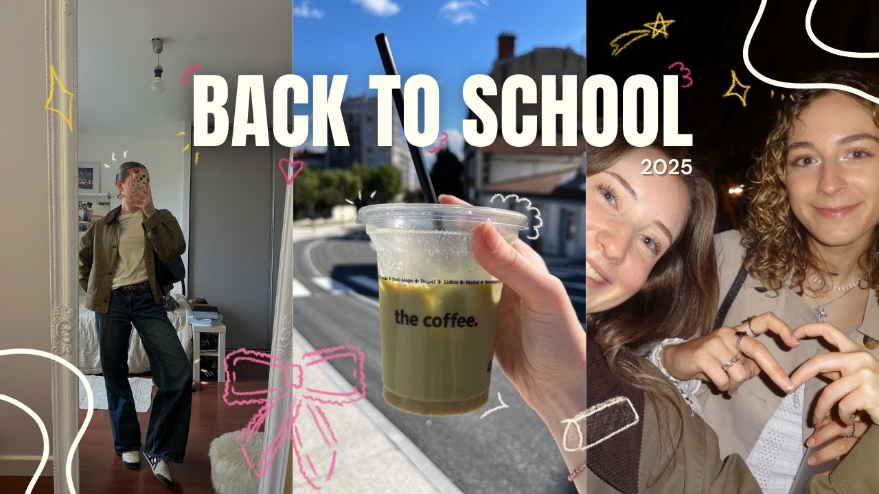 UNI VLOG : La semaine de rentrer avec nous !!!! (Cours, soirée, copines, matcha...)