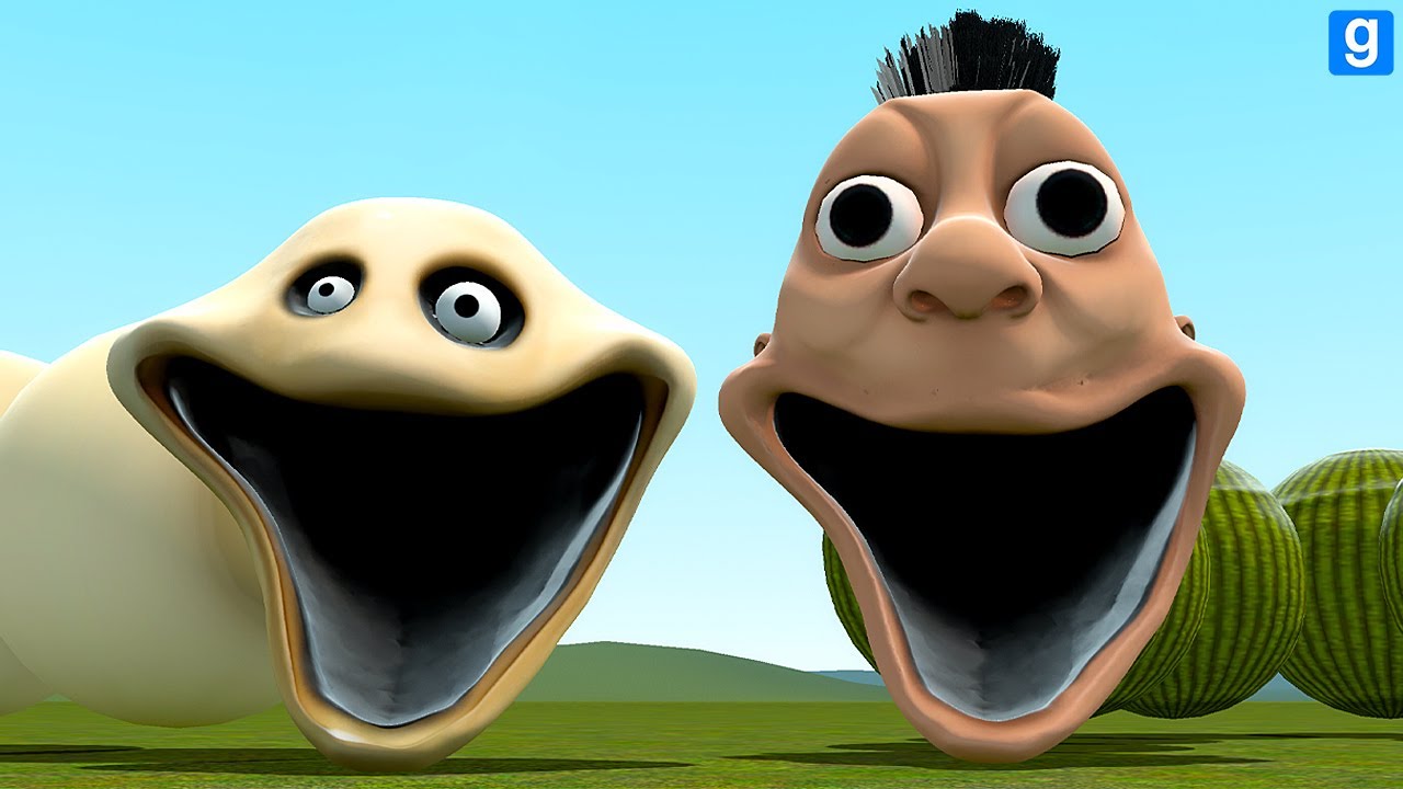 WHO IS STRONGER: HUNGRY WORM OR HUNGRY HAMOOD HABIBI WORM In Garry's Mod!?