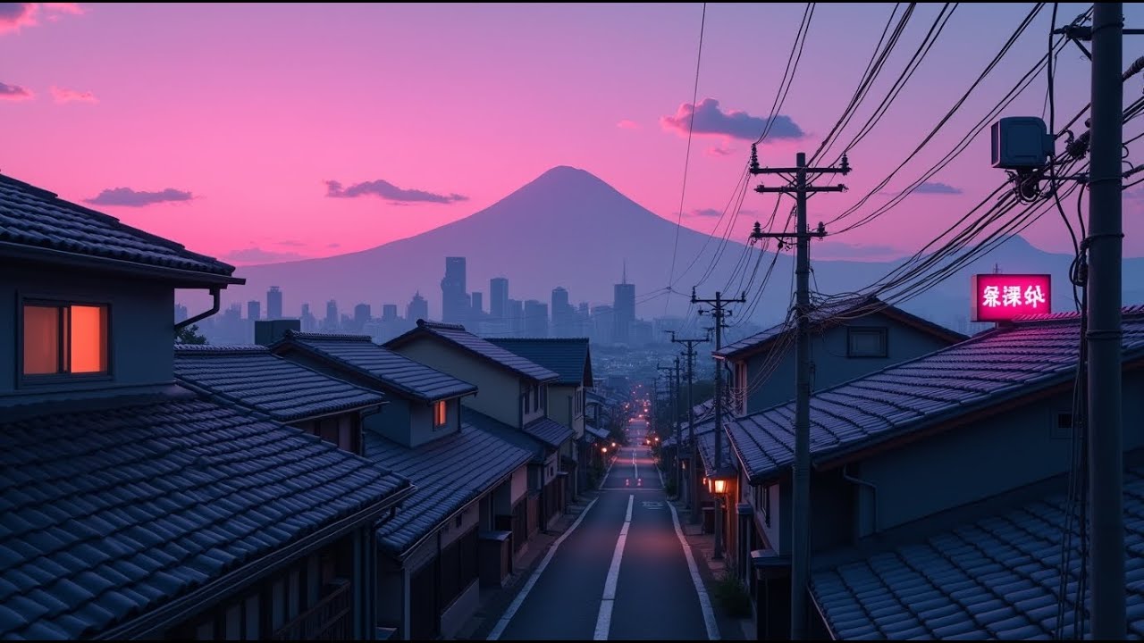 A Soft Japanese Evening 🌸 Lofi Music for Study & Sleep