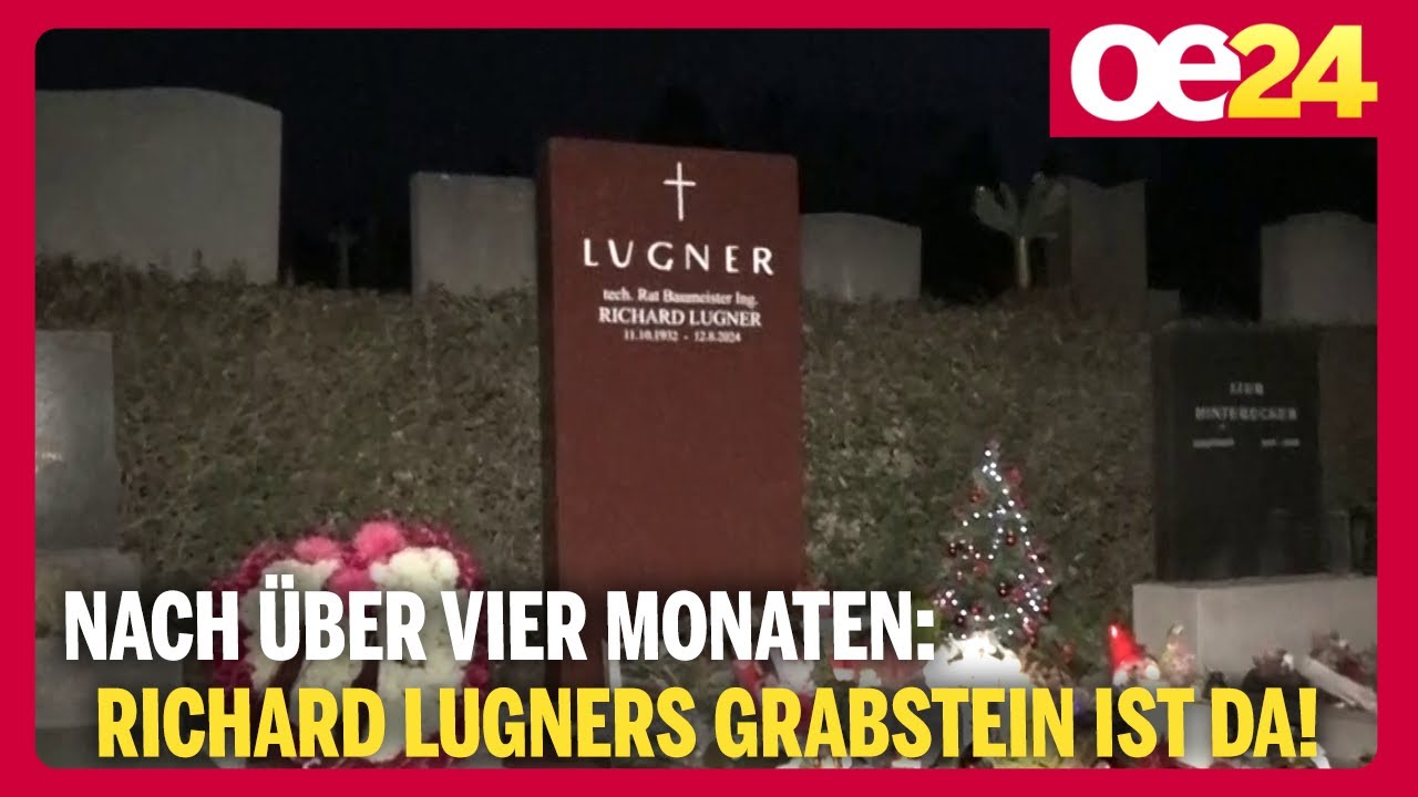 Nach &uuml;ber vier Monaten: Richard Lugners Grabstein ist da!
