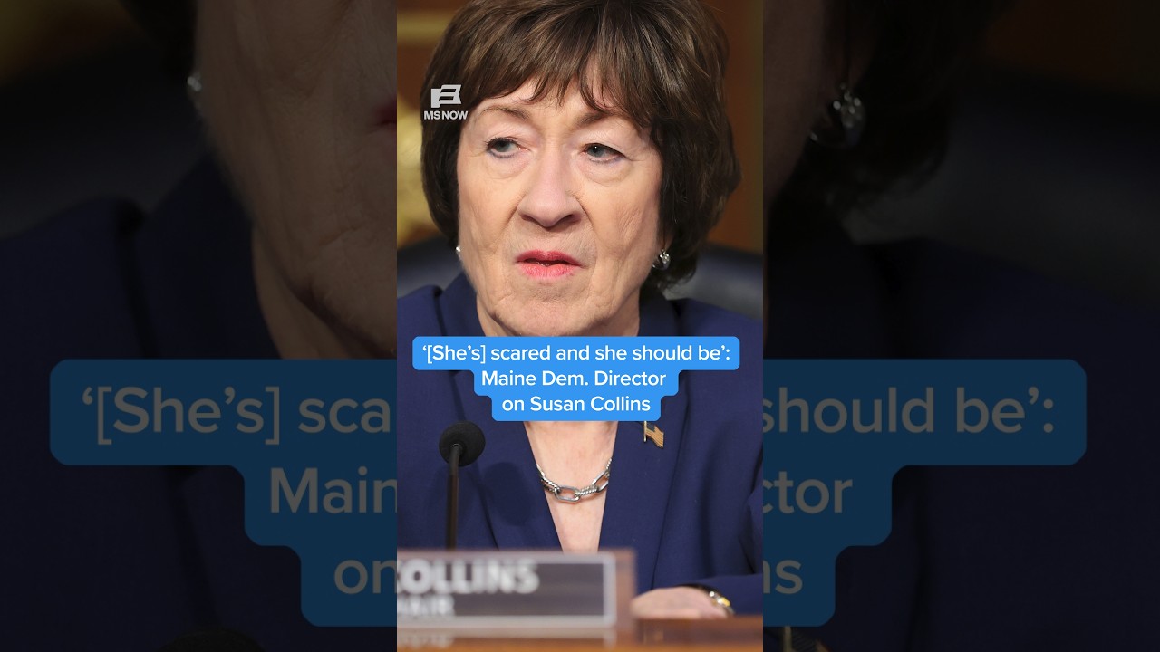 [She's] scared and she should be': Maine Dem. Director on Susan Collins