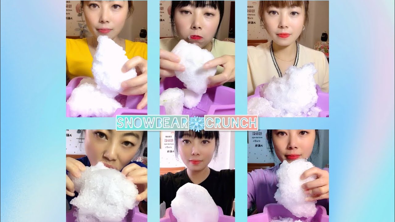 WHITE ICE | ICE CHUNKS | CRUSHED ICE | ICE EATING ASMR |SATISFYING CRUNCHES❄️🧊🤍