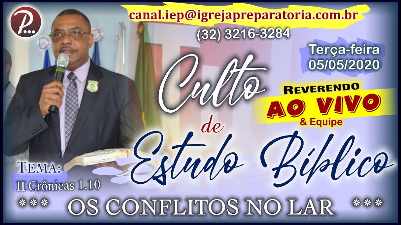 AO VIVO | Estudo Bíblico: OS CONFLITOS NO LAR | 05/05/2020