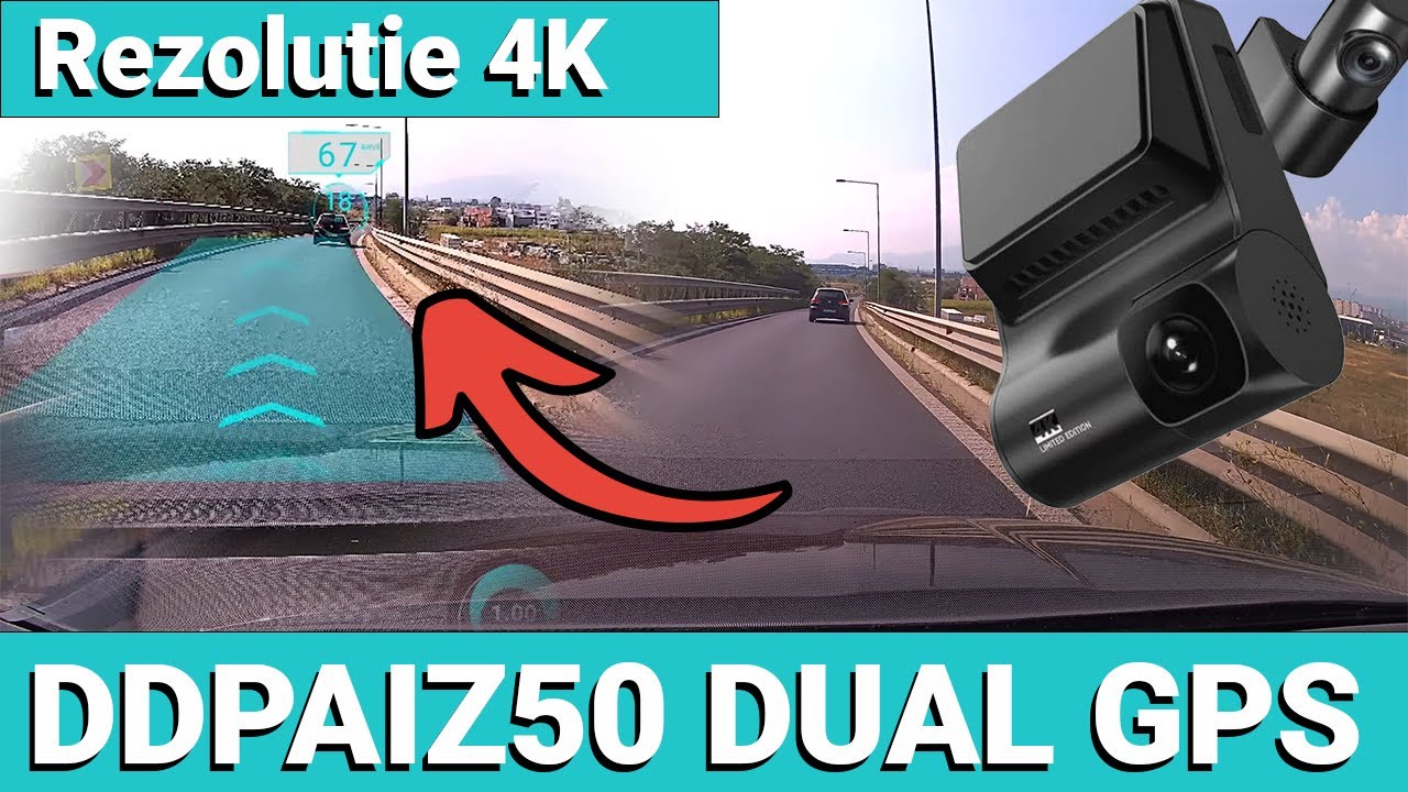 Camera auto de bord cu senzor G care M-A IMPRESIONAT in 2023 | DDPAI Z50 DUAL GPS filmare 4K WIFI