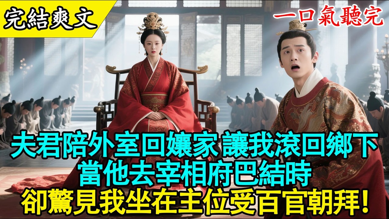 【完結古言】📜 渣夫偷我策論高中狀元，除夕夜趕我回鄉下？百官朝拜時，他才發現我是丞相嫡女、聖上親封的郡君！ 👑⚡#爽文 #古言 #打臉 #大女主 #有聲書 #原創