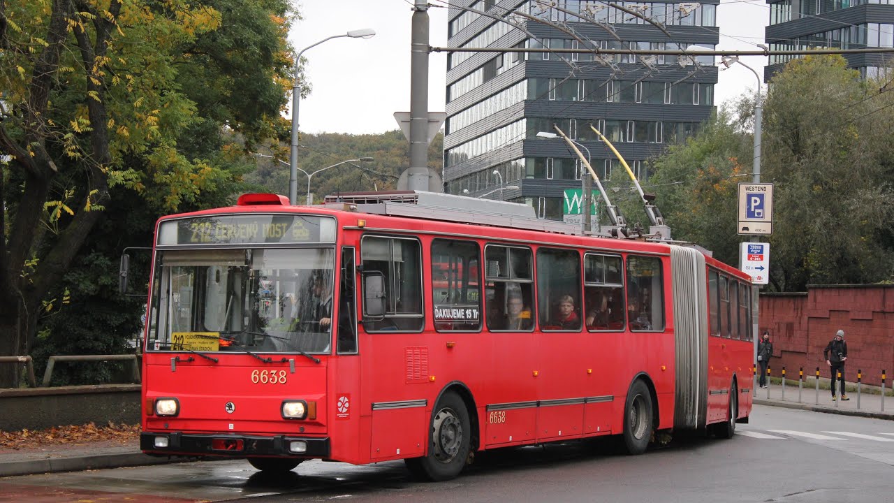 Jazda Škoda 15TrM #6638 Červený most-Vozovňa Hroboňova (zošrotovaný)