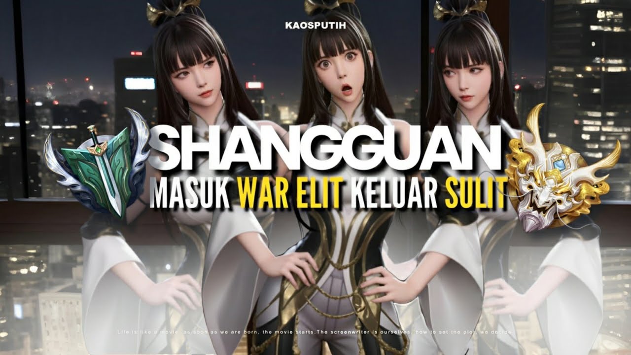 Namatin Honor of Kings pake  hero shangguan only dari bronze ke grandmaster - HoK indonesia