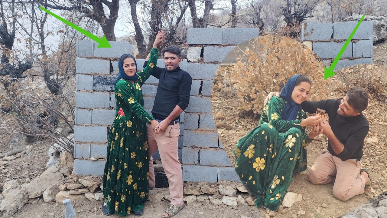 The operator's endless love for Hajar and the operator's endless efforts to build a bathroom👩&zwj;❤️&zwj;💋&zwj;👩
