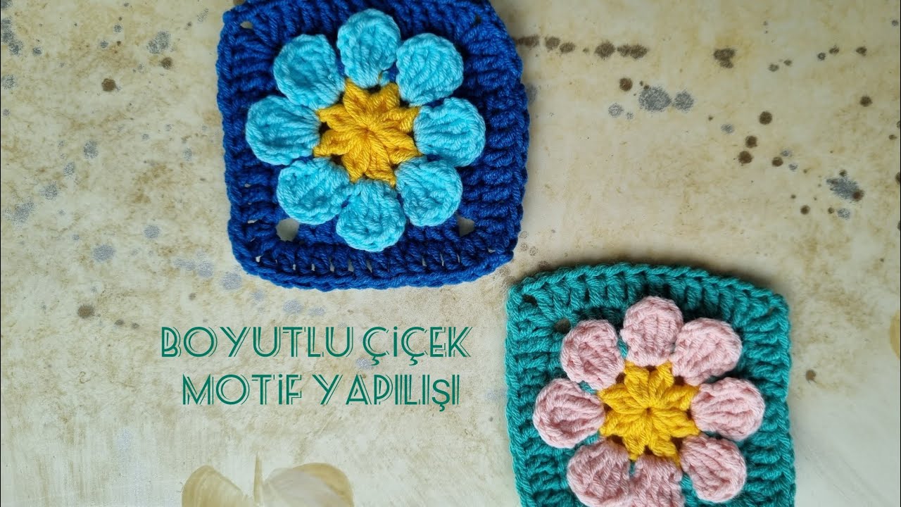 BOYUTLU ÇİÇEK MOTİF YAPILIŞI