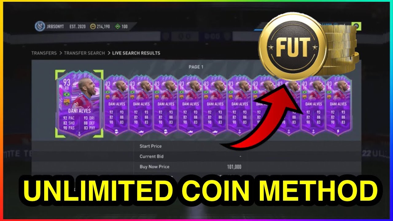*NEW* UNLIMITED COIN METHOD IN FIFA 22 ULTIMATE TEAM | FIFA 22 SNIPING FILTER