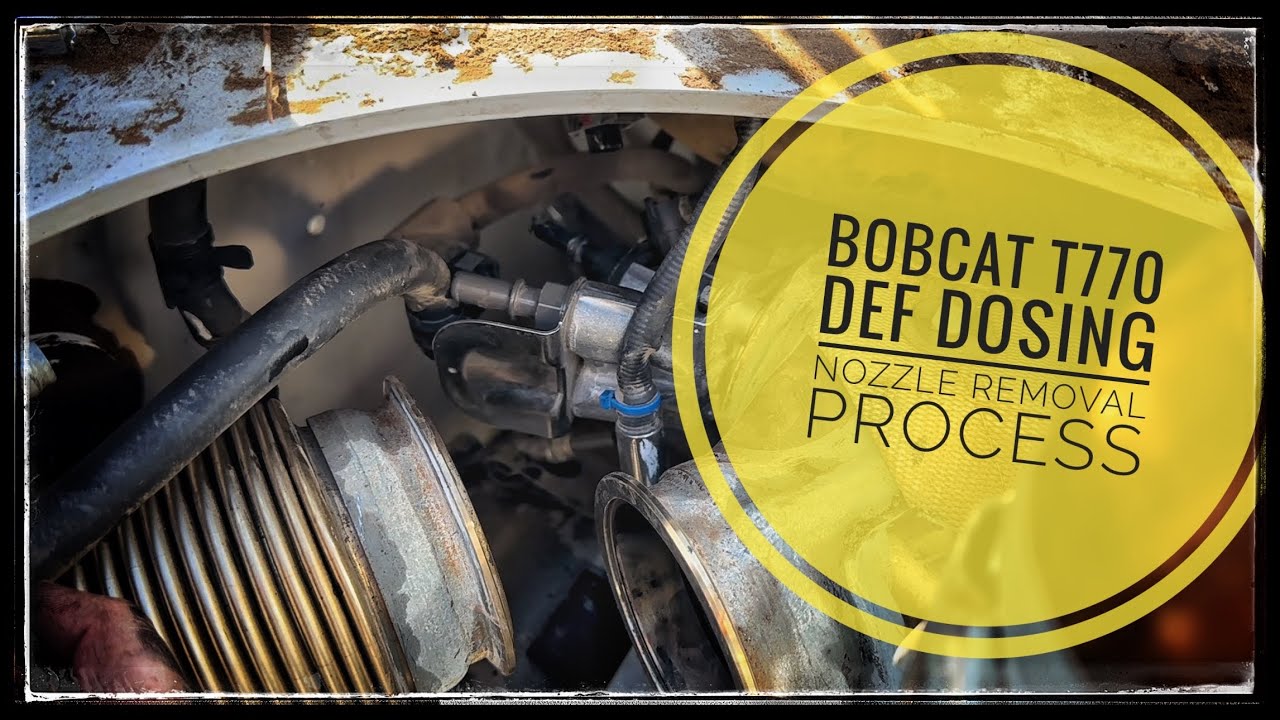 Снятие дозирующего сопла DEF Bobcat T770