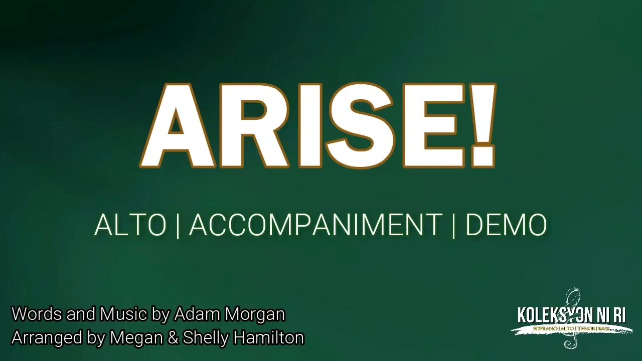 Arise! Alto | Vocal Guide by Sis. Christine Quelbio