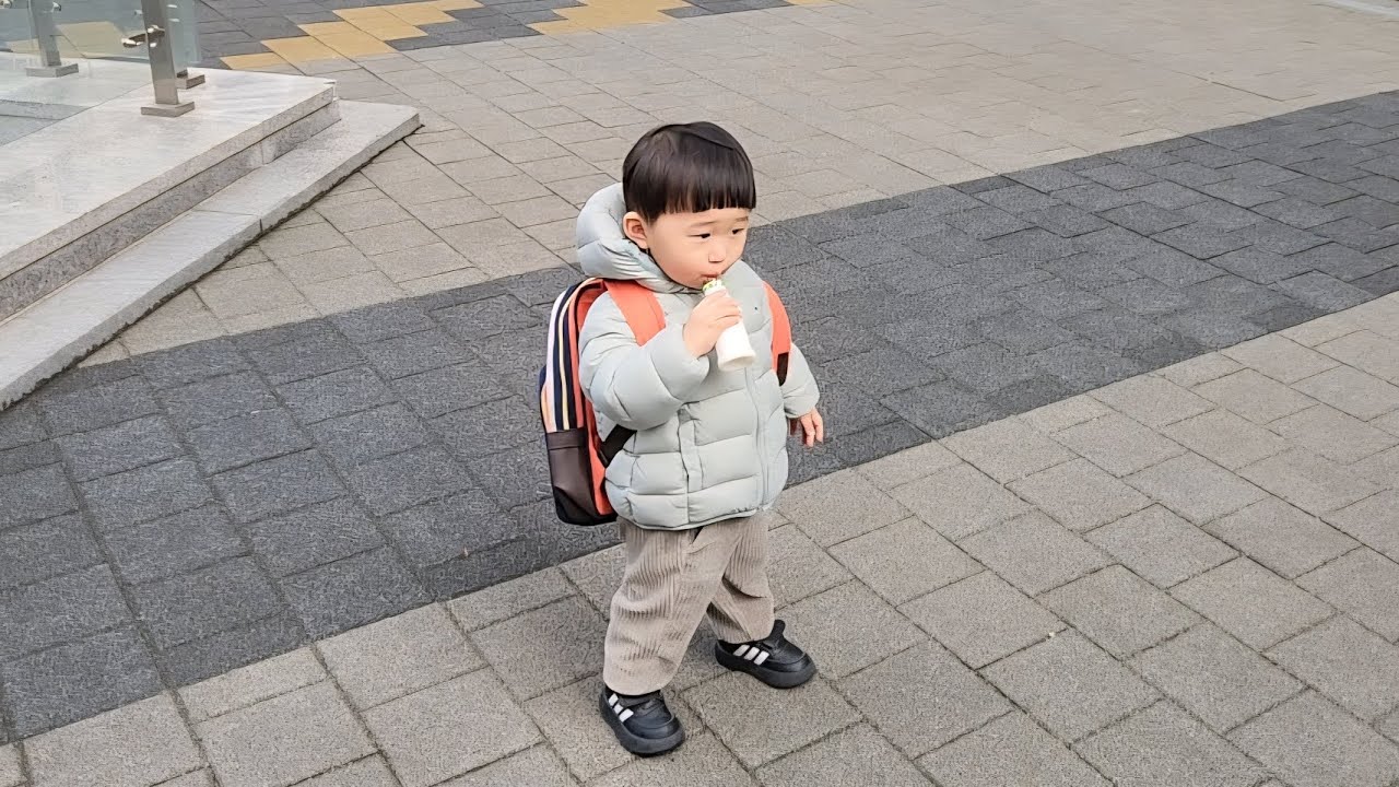 씩씩한 첫 등원/과학교육원/VLOG