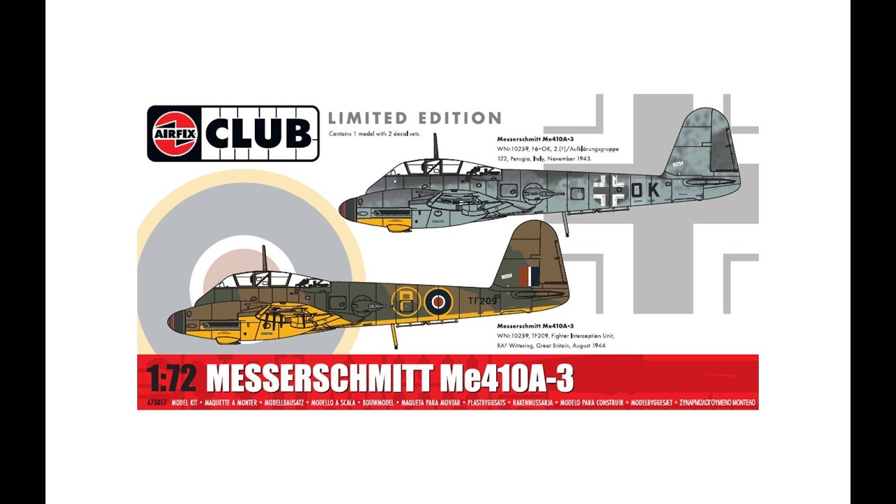 Messerschmitt Me410A-3 build Finish