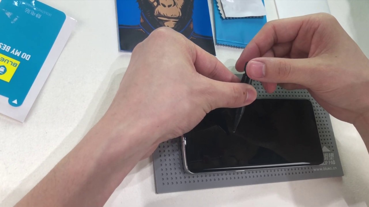 How to install UV tempered glass screen protector for Samsung S10.Ultrasonic unlock work well