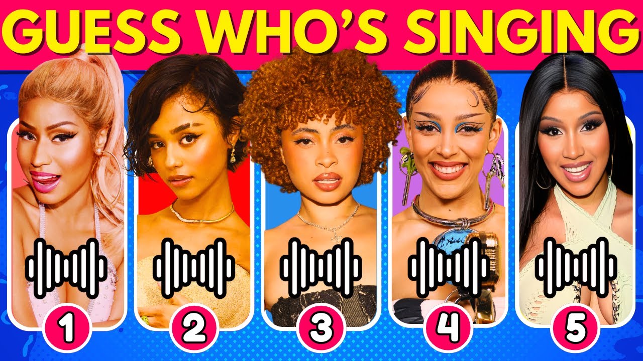 Guess Who's Singing ✅🎤 TikTok's Most Viral Songs Edition📀Ice Spice, Olivia Rodrigo, Tyla, Doja Cat🎵