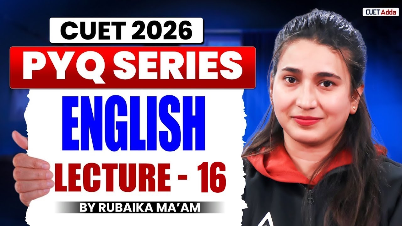 CUET 2026 English | Previous Year Question | CUET English PYQ Lecture 16 | By Rubaika Ma'am