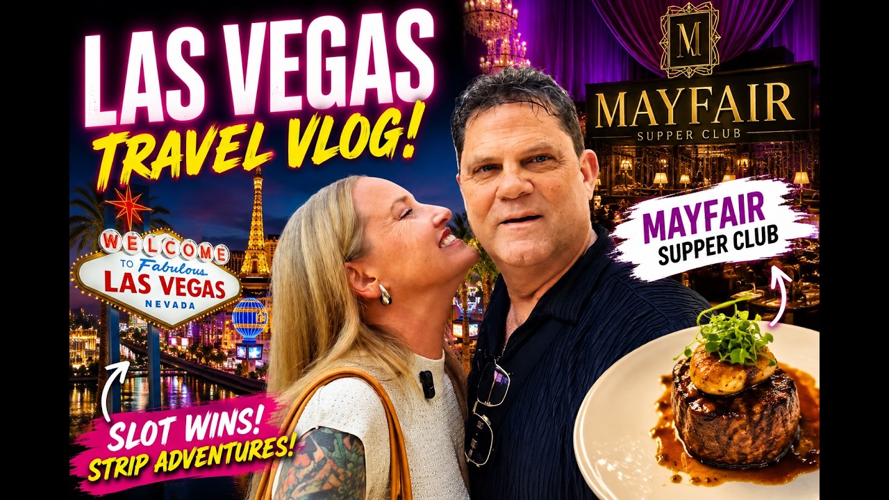 Las Vegas Travel Vlog 2026 | Slot Wins, The Mayfair Supper Club & Vegas Strip Adventure *