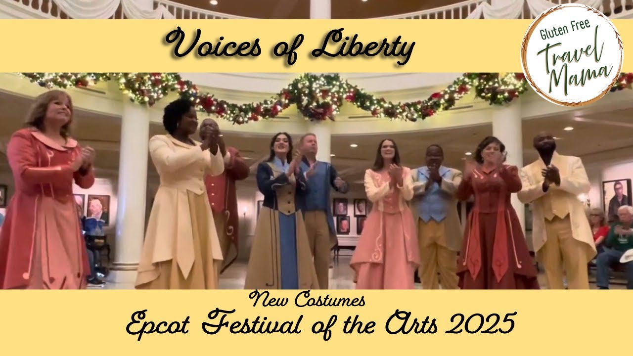 Voices of Liberty Epcot 2025 Festival of the Arts new costumes Walt Disney World